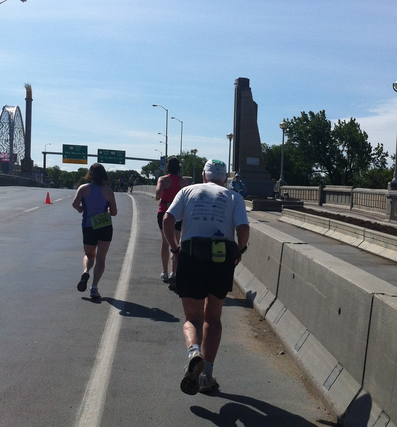 A senior citizen runs with great success and perseverance in the 2012 Manitoba Marathon